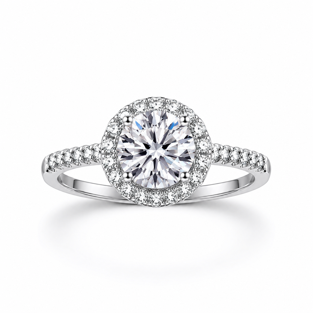 Cushion Cut Moissanite Engagement Ring – Fine Jewelry Wedding Band for Women