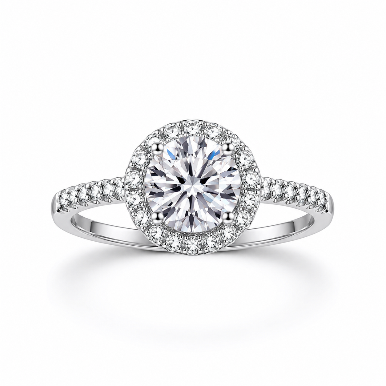 Cushion Cut Moissanite Engagement Ring – Fine Jewelry Wedding Band for Women