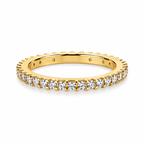 Moissanite Eternity Ring – 925 Sterling Silver Wedding Band for Women