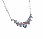 925 Sterling Silver 1.7-5CT Moissanite Pendant Necklace Women Wedding Fine Jewellery