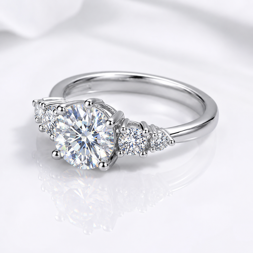ELARIS™ Sovereign Moissanite Engagement Ring – 1 Carat D VVS1