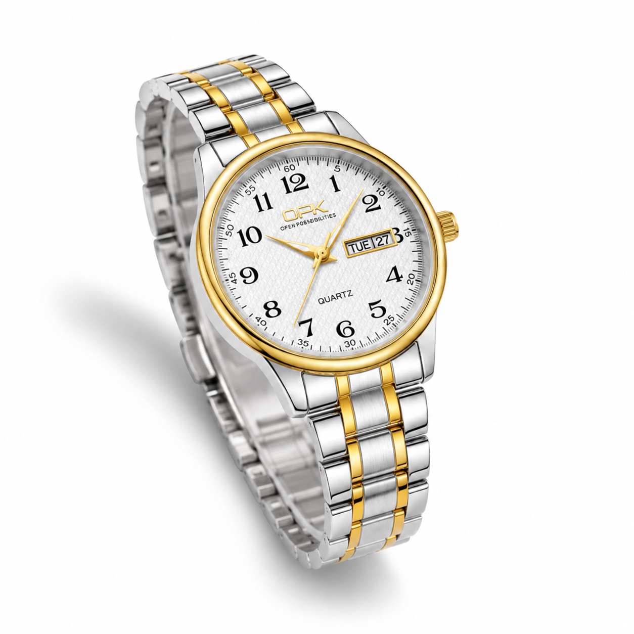 Elegant Women's Waterproof Watch – Stainless Steel Calendar Wristwatch