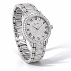 Elegant Crystal Quartz Watch for Women – Luxury Fashion Timepiece