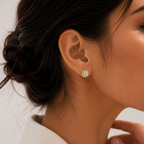 Luxury Halo Moissanite Earrings – Brilliant 925 Sterling Silver Jewelry