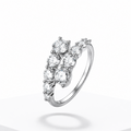 Eternity Moissanite Ring – Sterling Silver Wedding Band for Women