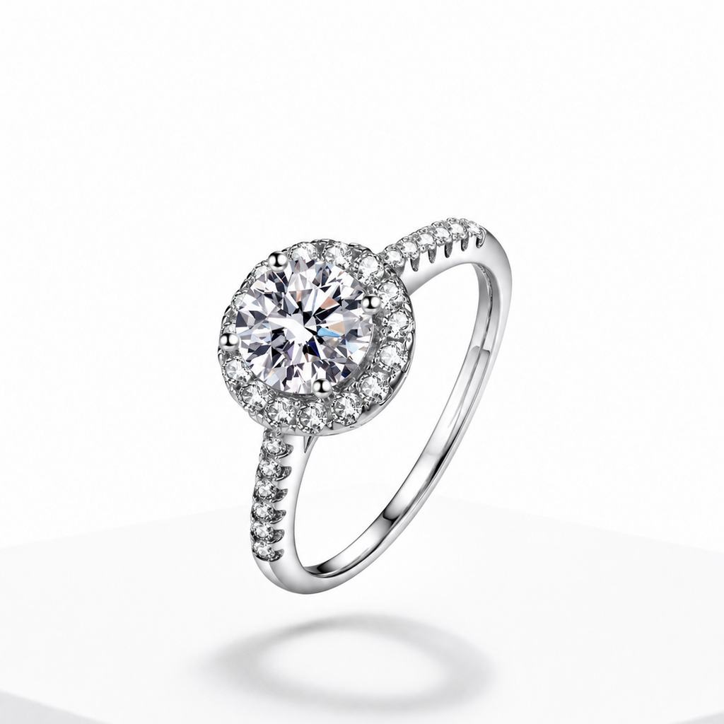 Cushion Cut Moissanite Engagement Ring – Fine Jewelry Wedding Band for Women