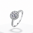 Cushion Cut Moissanite Engagement Ring – Fine Jewelry Wedding Band for Women