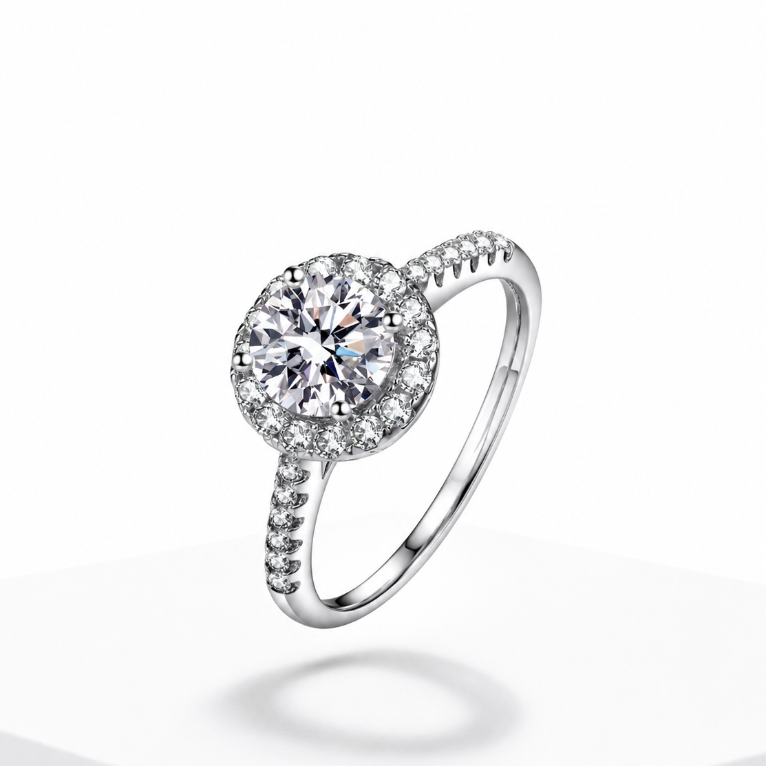 Cushion Cut Moissanite Engagement Ring – Fine Jewelry Wedding Band for Women