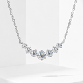 925 Sterling Silver 1.7-5CT Moissanite Pendant Necklace Women Wedding Fine Jewellery