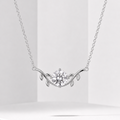 Certified 2CT Moissanite Necklace – Elegant Leaf Design Pendant for Women