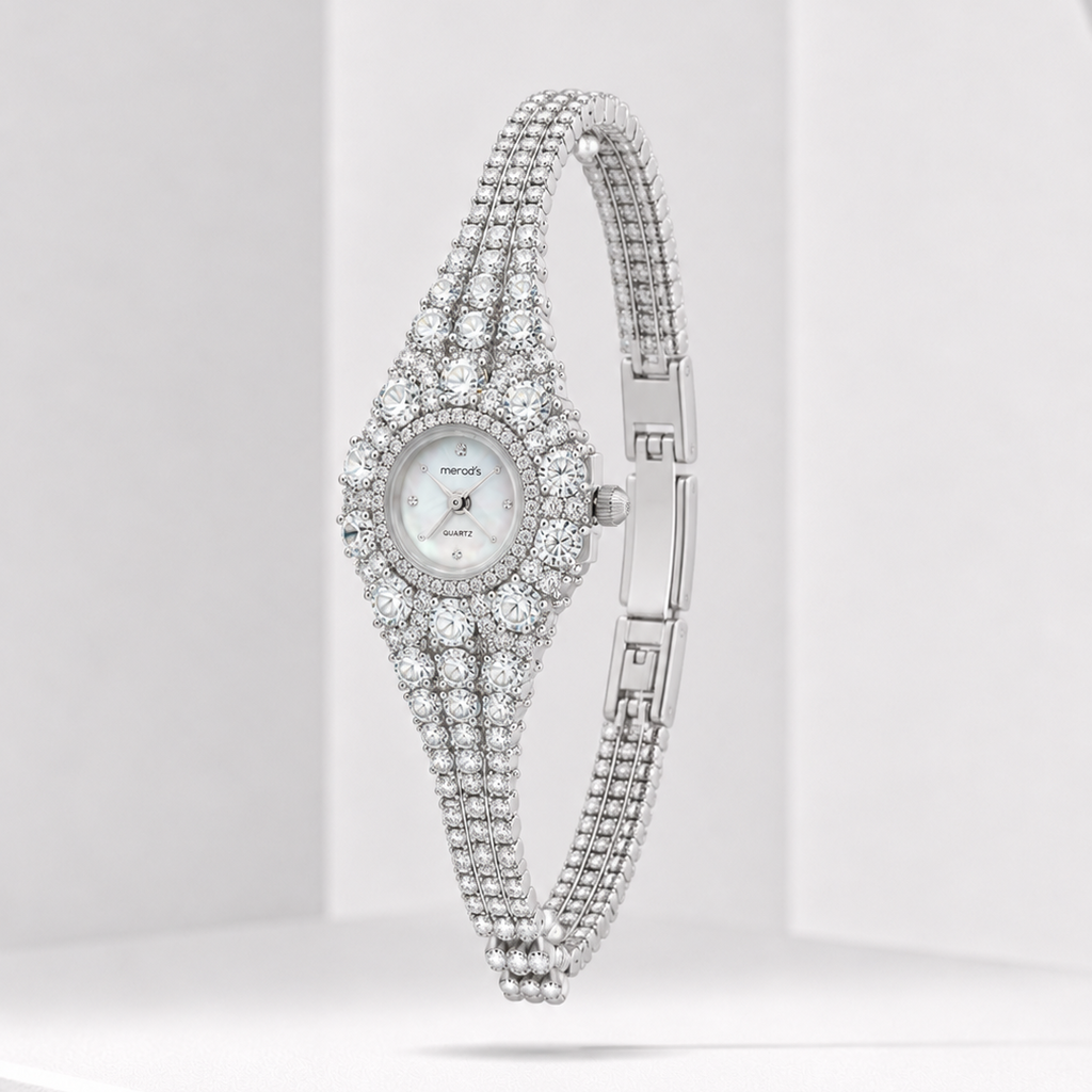 Elegant Women's Diamond Watch – Full Rhinestone Iced Out Wrist Watch
