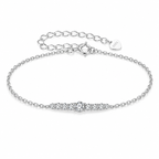 925 Sterling Silver VVS1 D Color Moissanite Strand Bracelet Women Fine Jewellery