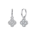Women's Clover Moissanite Earrings – Fine Jewelry Anniversary Gift