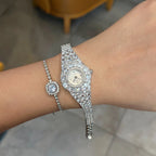 Elegant Women's Diamond Watch – Full Rhinestone Iced Out Wrist Watch