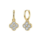 Women's Clover Moissanite Earrings – Fine Jewelry Anniversary Gift