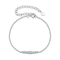 925 Sterling Silver VVS1 D Color Moissanite Strand Bracelet Women Fine Jewellery