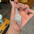 Elegant Women's Diamond Watch – Full Rhinestone Iced Out Wrist Watch